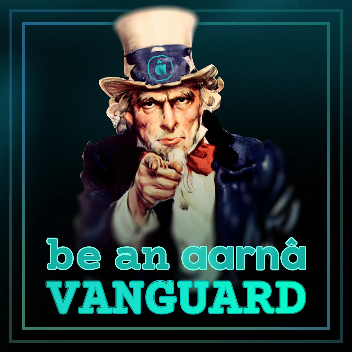 Recruitment art for the Vanguard ambassador program, Jul 12, 2025