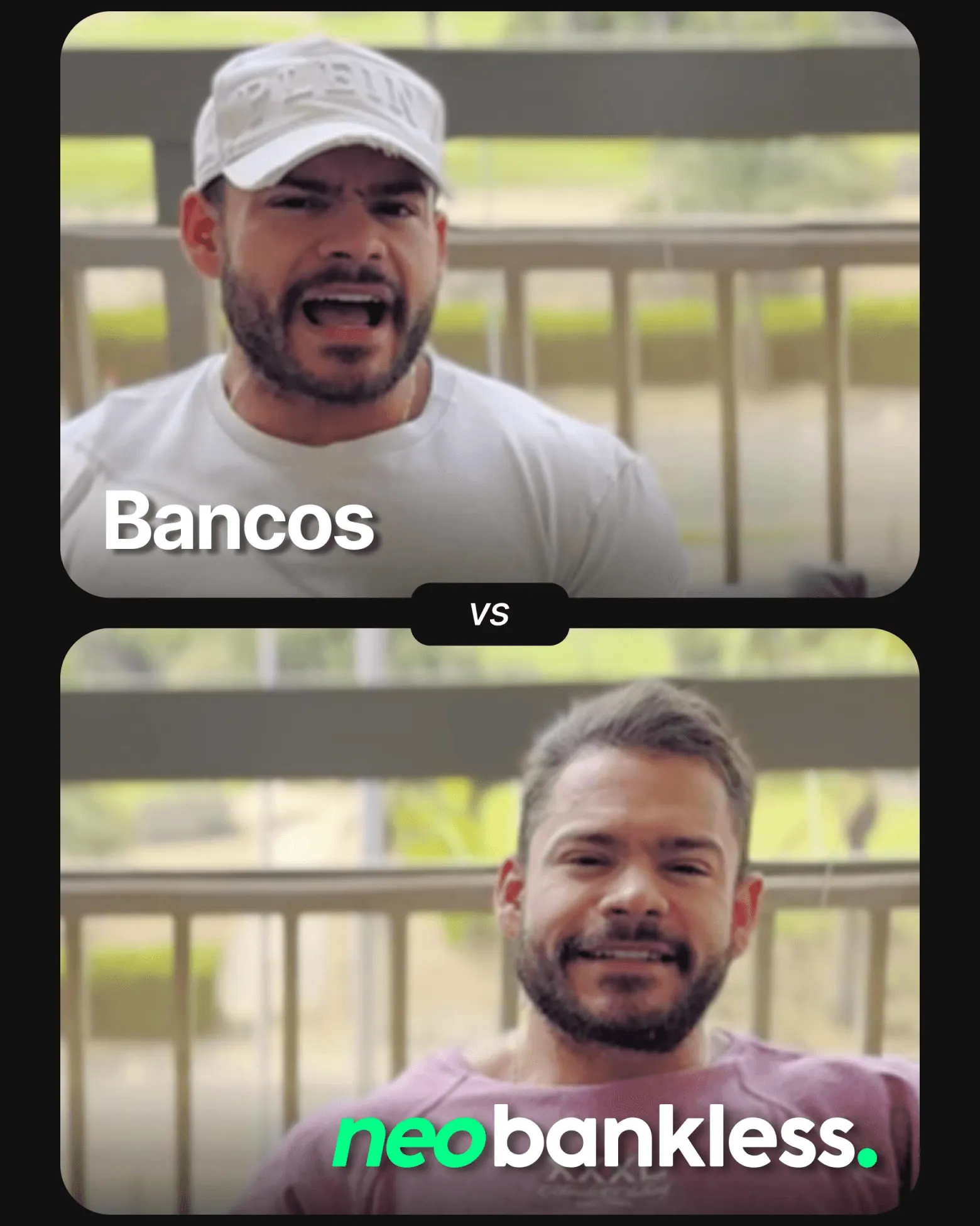 Creator post comparing traditional banks with Neobankless