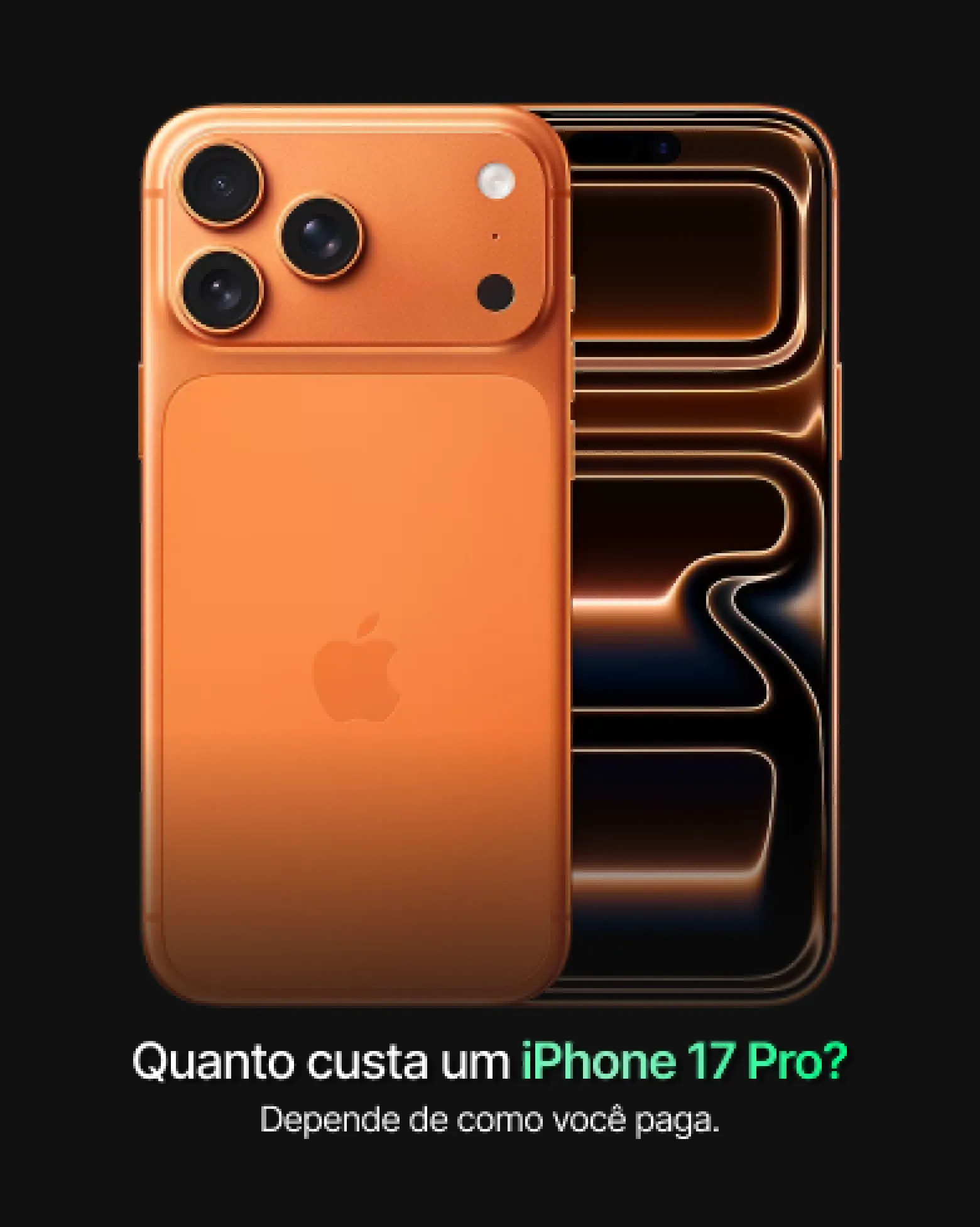 Instagram creative: what an iPhone 17 Pro costs, by payment method